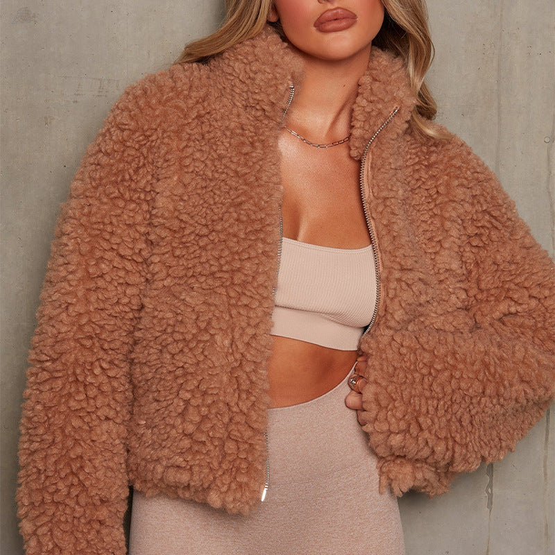 BEARCKY : Cocoa Shearling Jacket